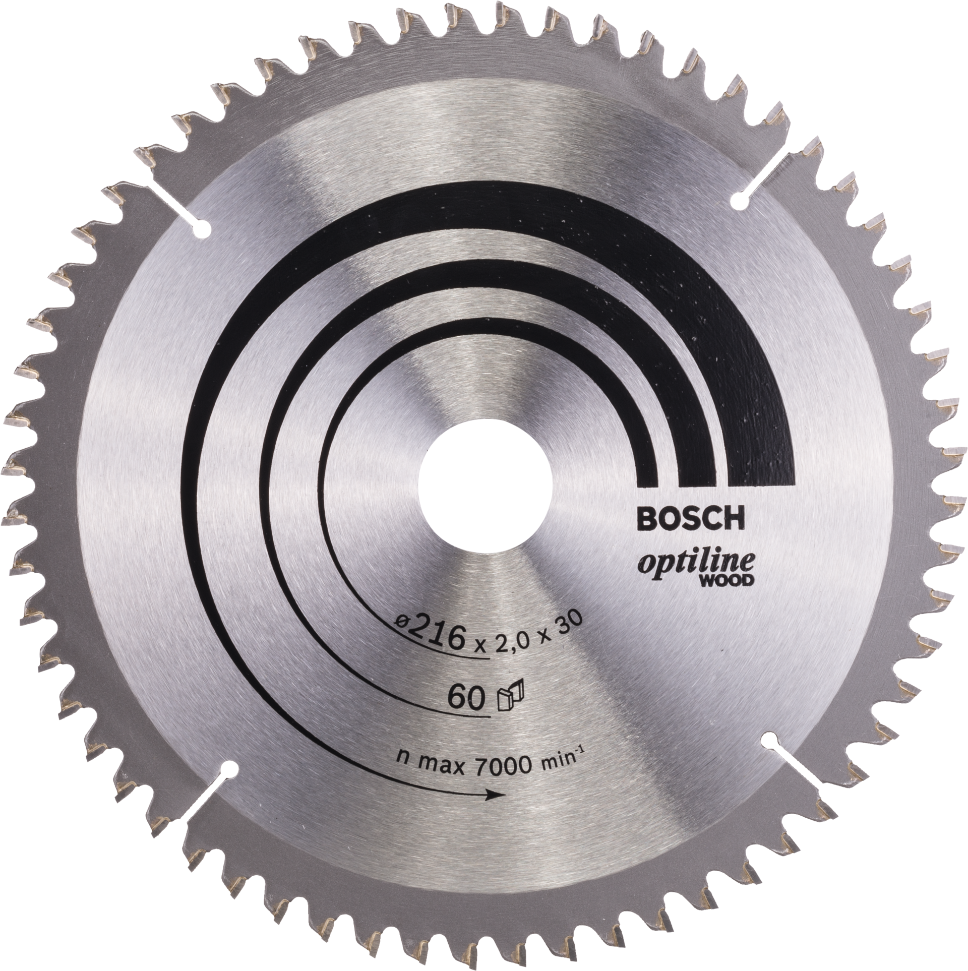 Kreissägeblatt HM für Kapp- und Gehrungssägen Wechselzahn negativ D216x30mm Feinschnitt Z60