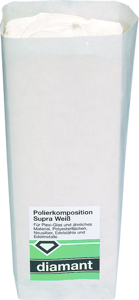 Polierpaste Supraweiß 900g für Acryl PVC Stahl Neusilber Plexiglas Polyester Edelstah