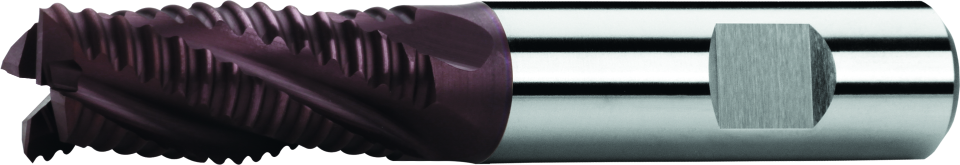Schruppfräser HSS-Co8 D14mm Z4 Typ NR TiAlN DIN844K/1835-B kurz