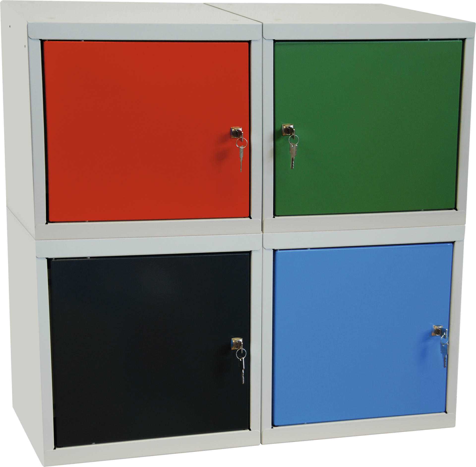 Wertfachschrank "EYL-Würfel" DR mit Drehriegel 400x400x400mm RAL3020 verkehrsrot