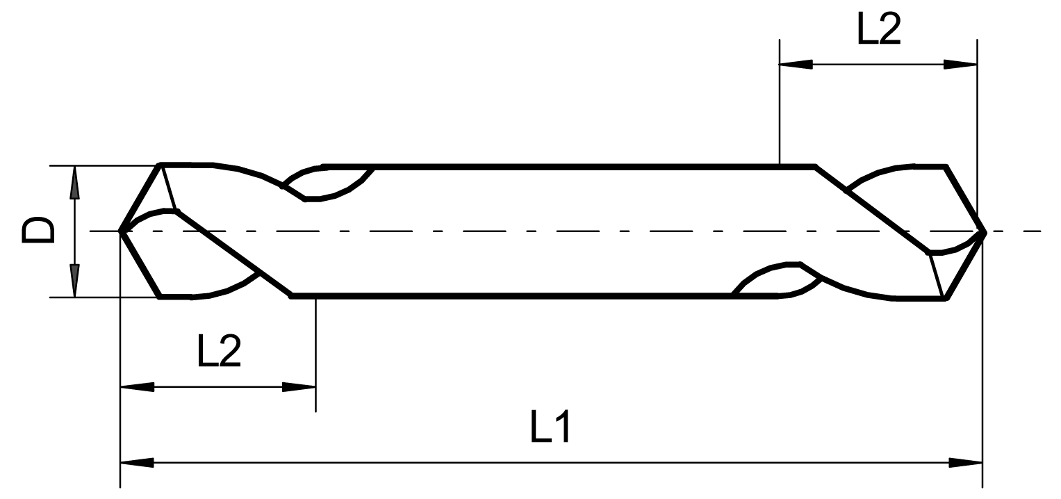 Blechbohrer kurz HSS geschliffen Typ DK77 118° D4,1mm