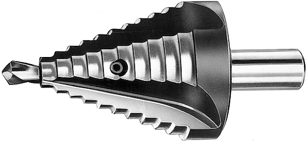 Eyltool Universal-Stufenbohrer HSS mit auswechselbarem Anbohrer Z4 D9-12-15-18-21-24-27-30-33-36mm Gr. 3