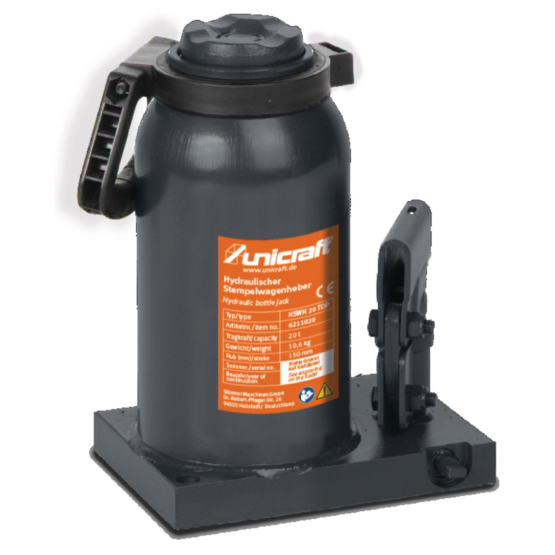Hydraulischer Stempelwagenheber Unicraft HSWH 20 TOP