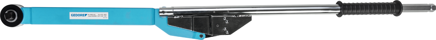 Gedore Knickdrehmomentschlüssel Antriebsvierkant 3/4" Knarrenkopf mit Durchsteckvierkant 200-800 Nm