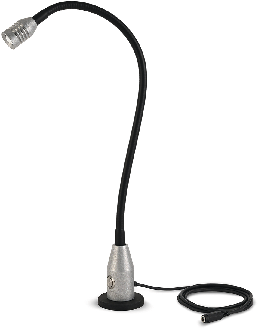 Maschinenlampe LED "Punktstrahler" mit Standfuß und Magnet IP65 L600mm 2,5m Kabel 230V 2,5W