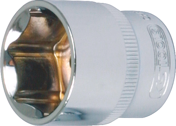 KS-Tools Stecknuss 3/8" Sechskant Chrome L 30 mm SW 15 mm