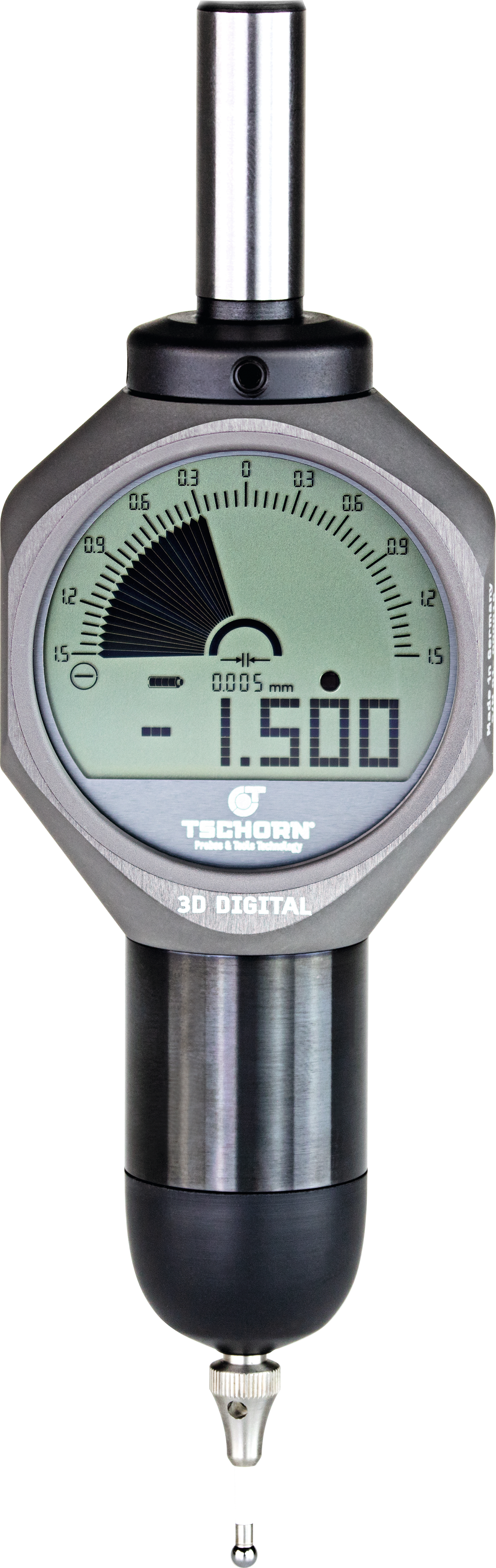3D-Taster Analog/Digital NL139mm S12mm Abl.0,005mm mit kurzem Taster 3D-Taster Analog/Digital NL139mm S12mm Abl.0,005mm mit kurzem Taster