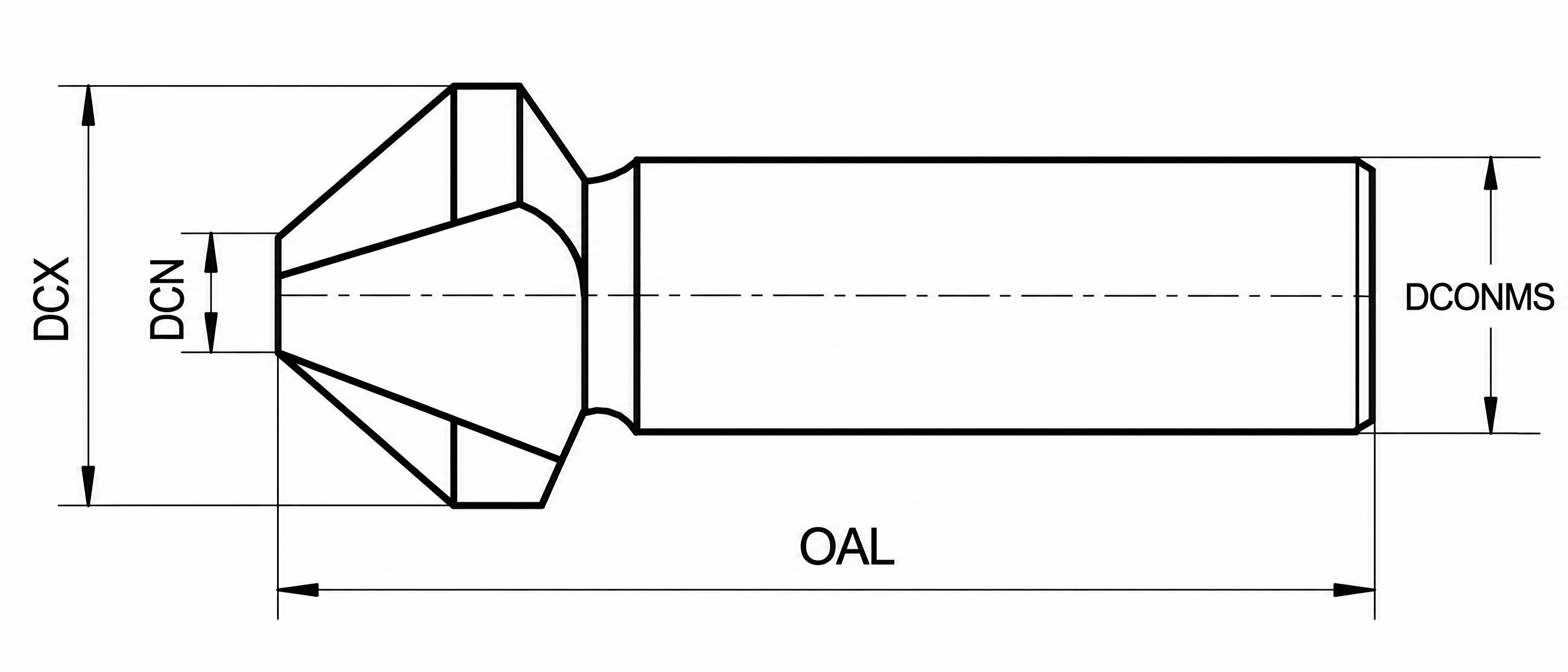 Eyltool Kegelsenker 90° HSS überlang Werksnorm Ø 20,5 mm