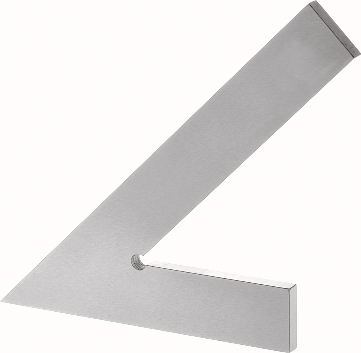Spitzwinkel mit Anschlag 45° Q20x5mm Werksnorm Spezialstahl L120x80mm