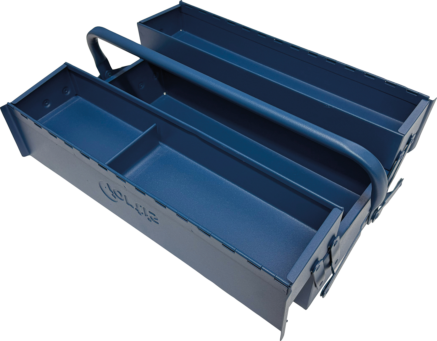 FORTIS Stahlblechkiste blau 530 × 200 × 200 mm 5-teilig 27 Liter