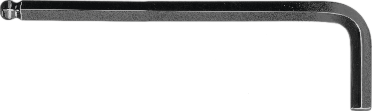 Stiftschlüssel Sechskant kurz mit Kugelkopf L52x18mm SW2mm