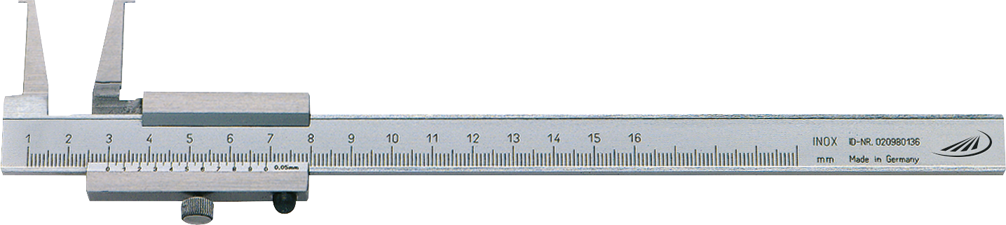 Messschieber Innensicherungsnuten Abl. 0,05mm 0,9x3,0 Werksnorm MB10-160mm Messschieber Innensicherungsnuten Abl. 0,05mm 0,9x3,0 Werksnorm MB10-160mm