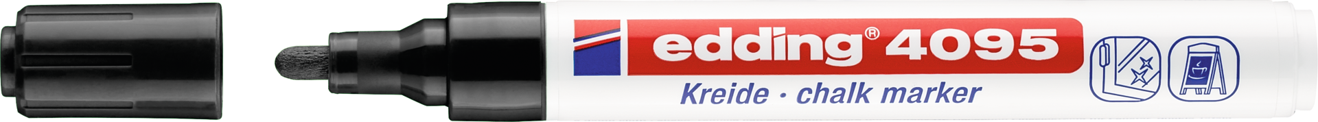 Kreidemarker edding® 4095 Schriftbreite 2-3mm schwarz Kreidemarker edding® 4095 Schriftbreite 2-3mm schwarz