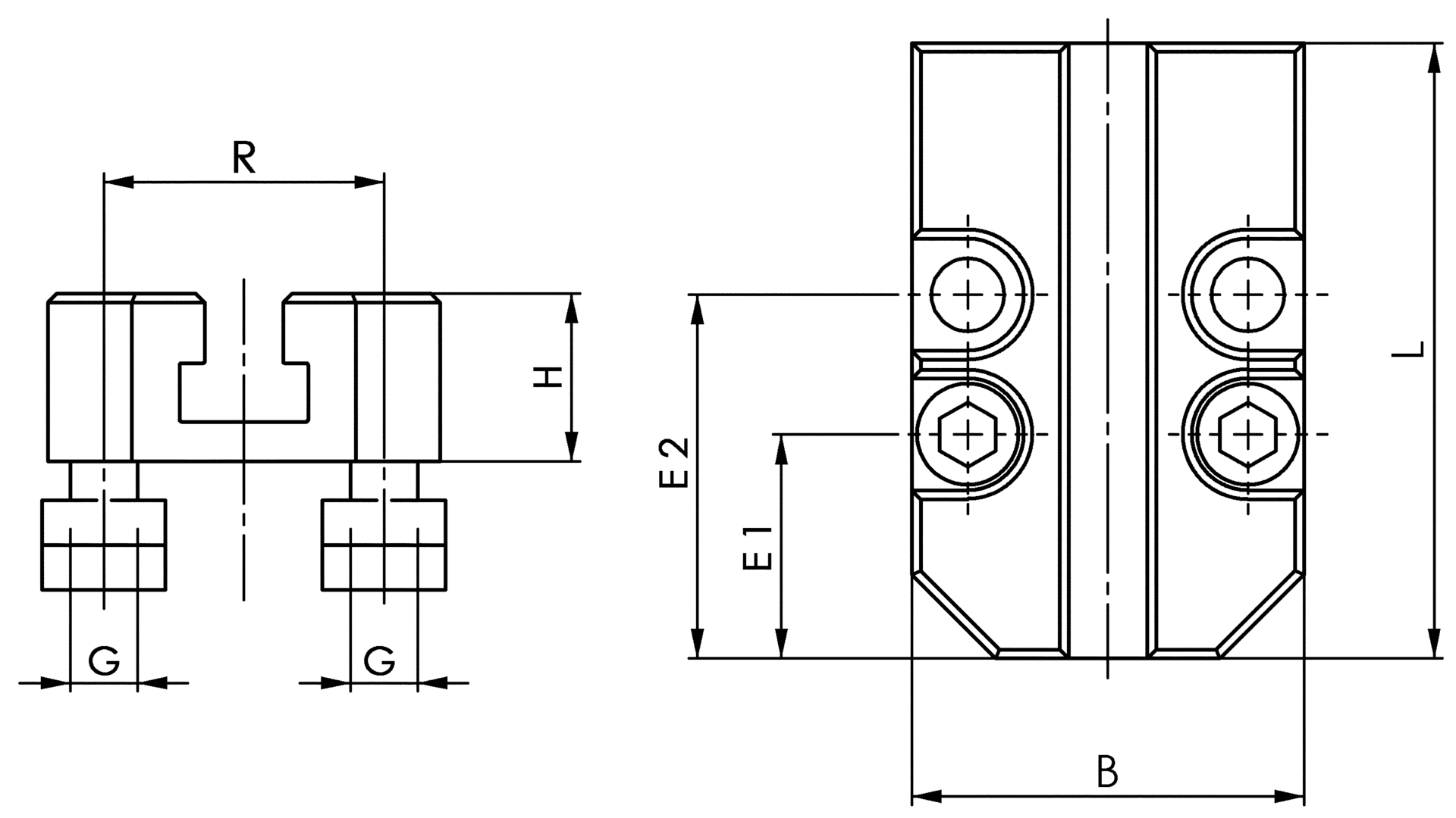 Basisplatte M12xNut14