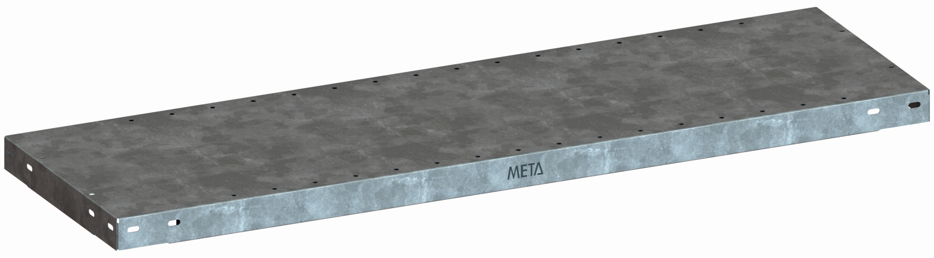 Fachboden Clip 150kg Fachlast verzinkt ohne Fachbodenträger B1000 x H40 x T500mm