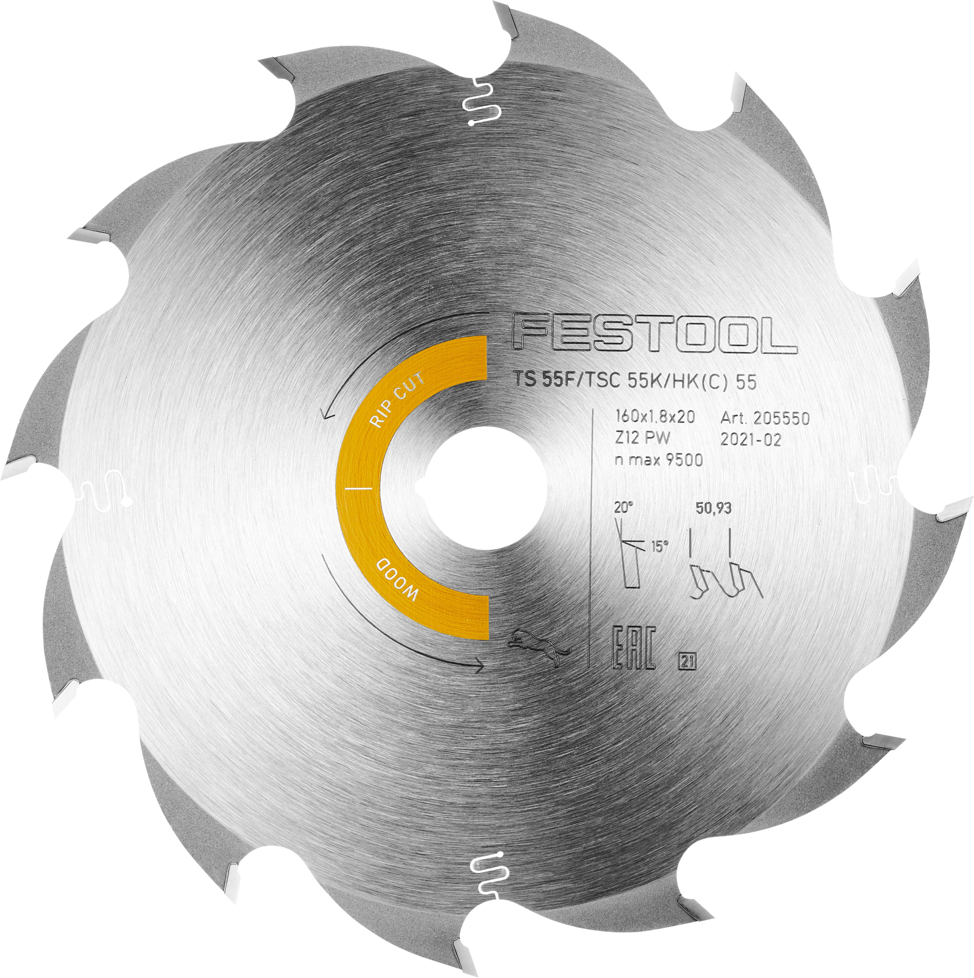 Kreissägeblatt HM "extra dünn" für HKC 55 D160x1,8/1,2x20mm Z12 für Holz Kreissägeblatt HM "extra dünn" für HKC 55 D160x1,8/1,2x20mm Z12 für Holz