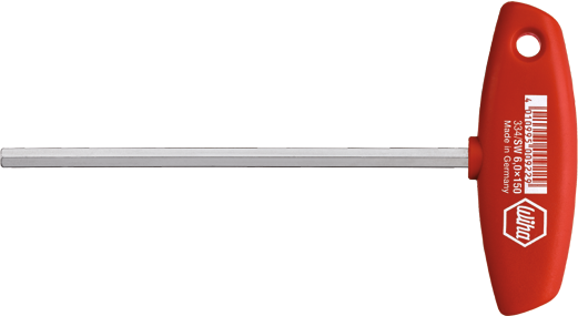 Stiftschlüssel Sechskant mit Quergriff GL232mm SW5mm Klingen-L200mm