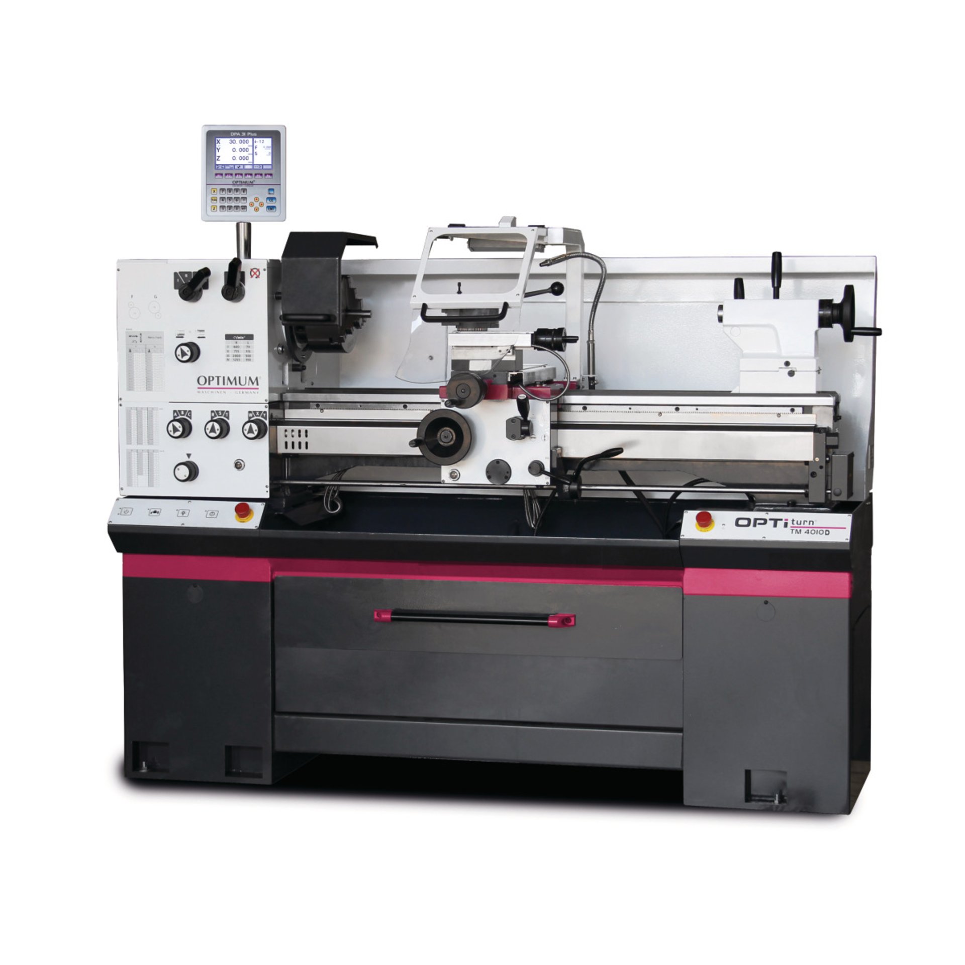 Leit- und Zugspindeldrehmaschine Optimum OPTIturn TM 4010V