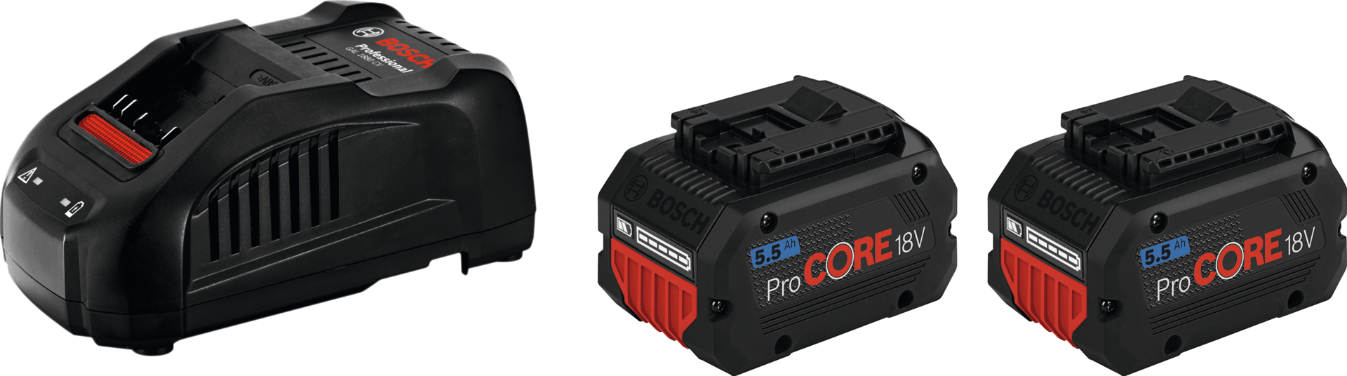 Akku-Basis Sortiment Bosch Starter-Set 2x Akku ProCORE 18V 5,5Ah mit Ladegerät