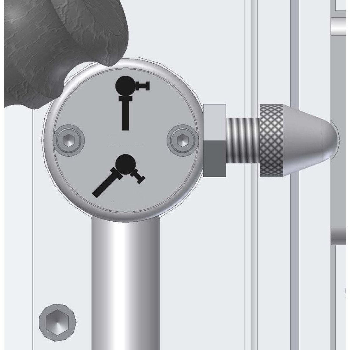Säulenbohrmaschine Optimum OPTIdrill B 28HV Aktions-Set