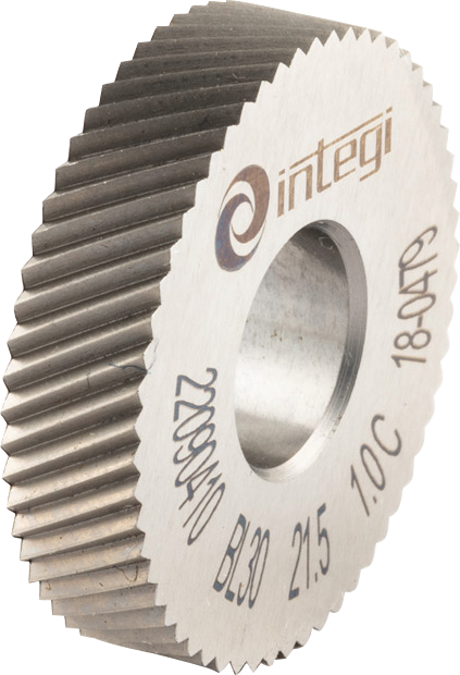 Rändelrad BL-Form 30° HSSE Gr. 0,8mm 21,5x5x8mm DIN403 für Rändelprofil RAA/RGE30°