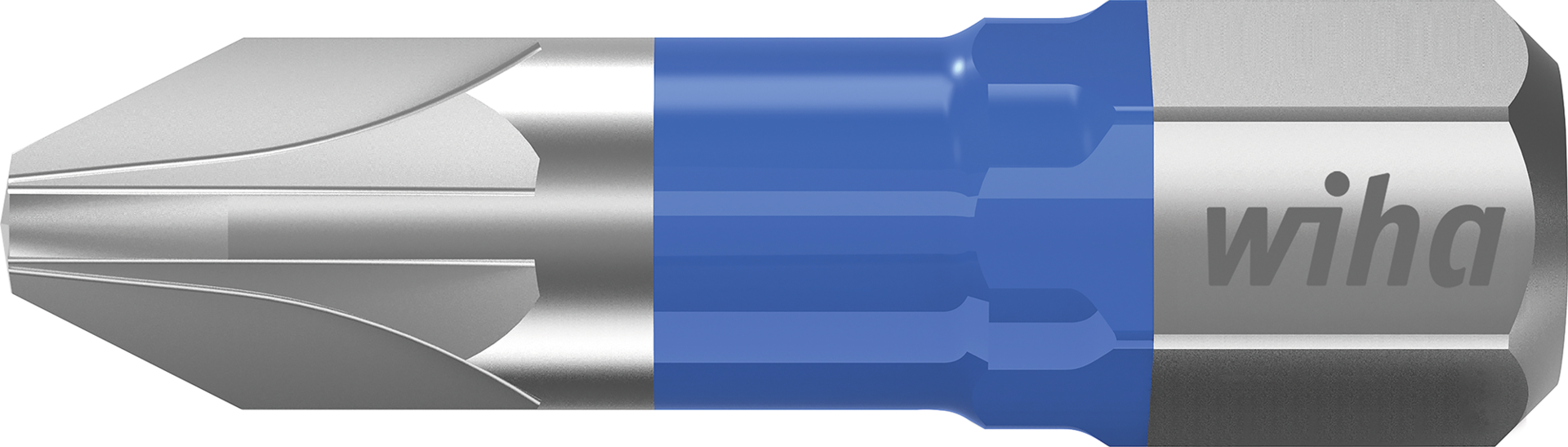 Wiha T-Bit 1/4" Pozidriv® blau PZ2 × 25 mm