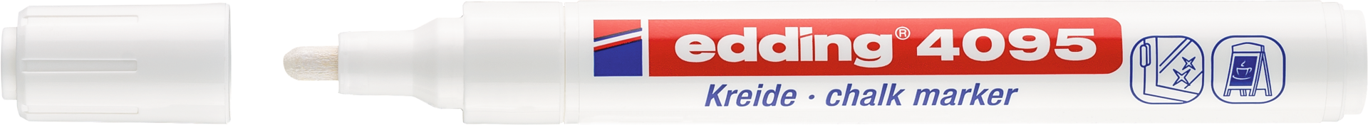 Kreidemarker edding® 4095 Schriftbreite 2-3mm weiß