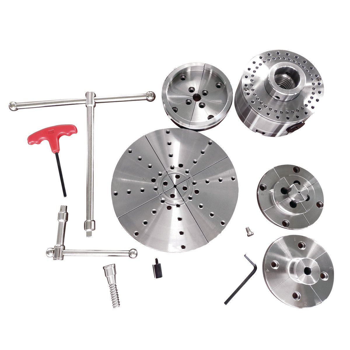 Vier-Backenfutter Holzstar Ø 115 mm Premium-Set