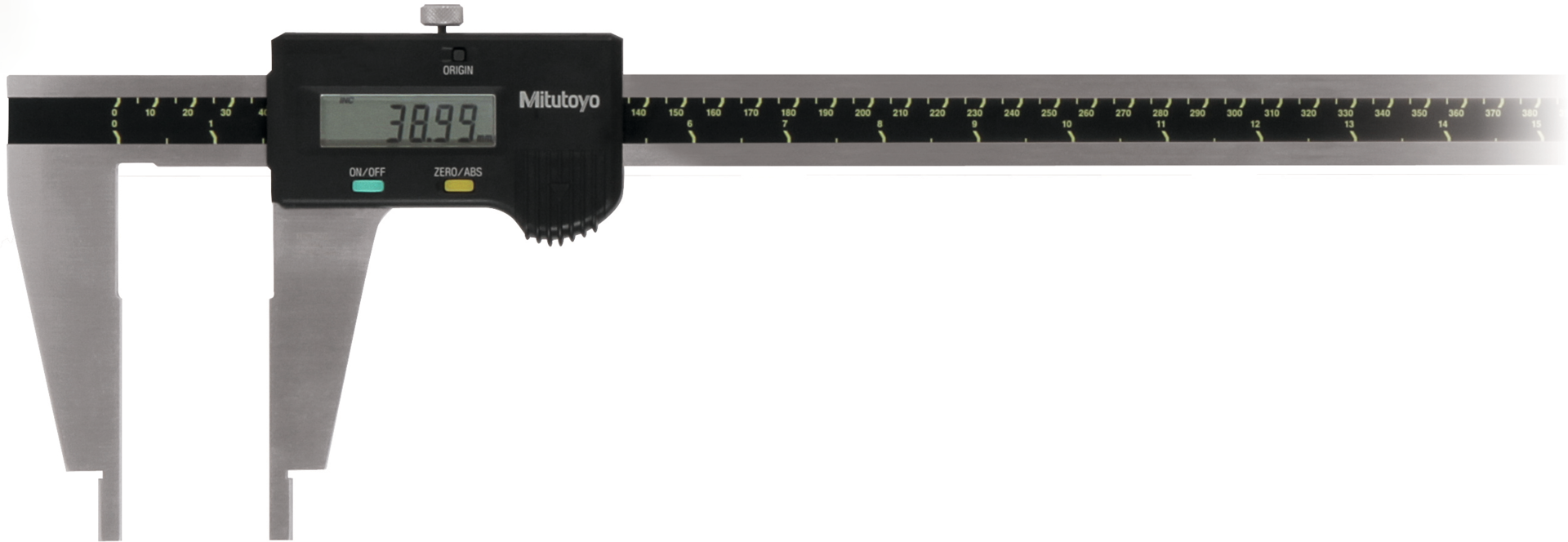 Werkstattmessschieber Digital ABSOLUTE Digimatic Abl. 0,01mm ohne Spitzen DIN862B mit DA MB450mm