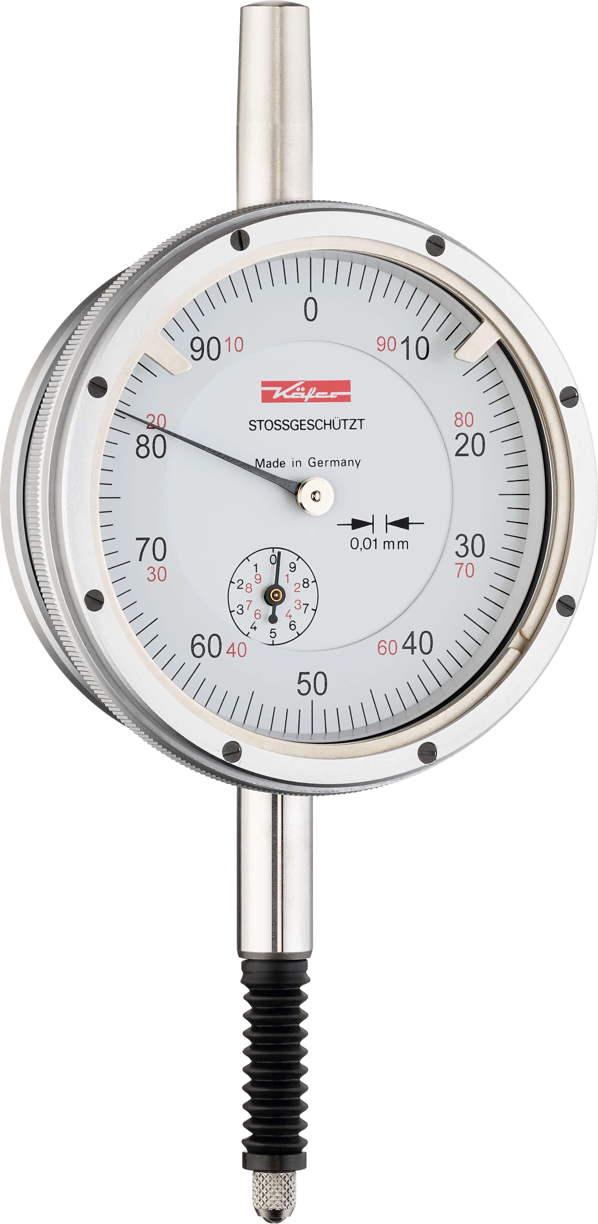 Messuhr IP67 öl- und wassergeschützt Abl. 0,01mm AD61,5mm ZU1mm DIN878 MS10mm