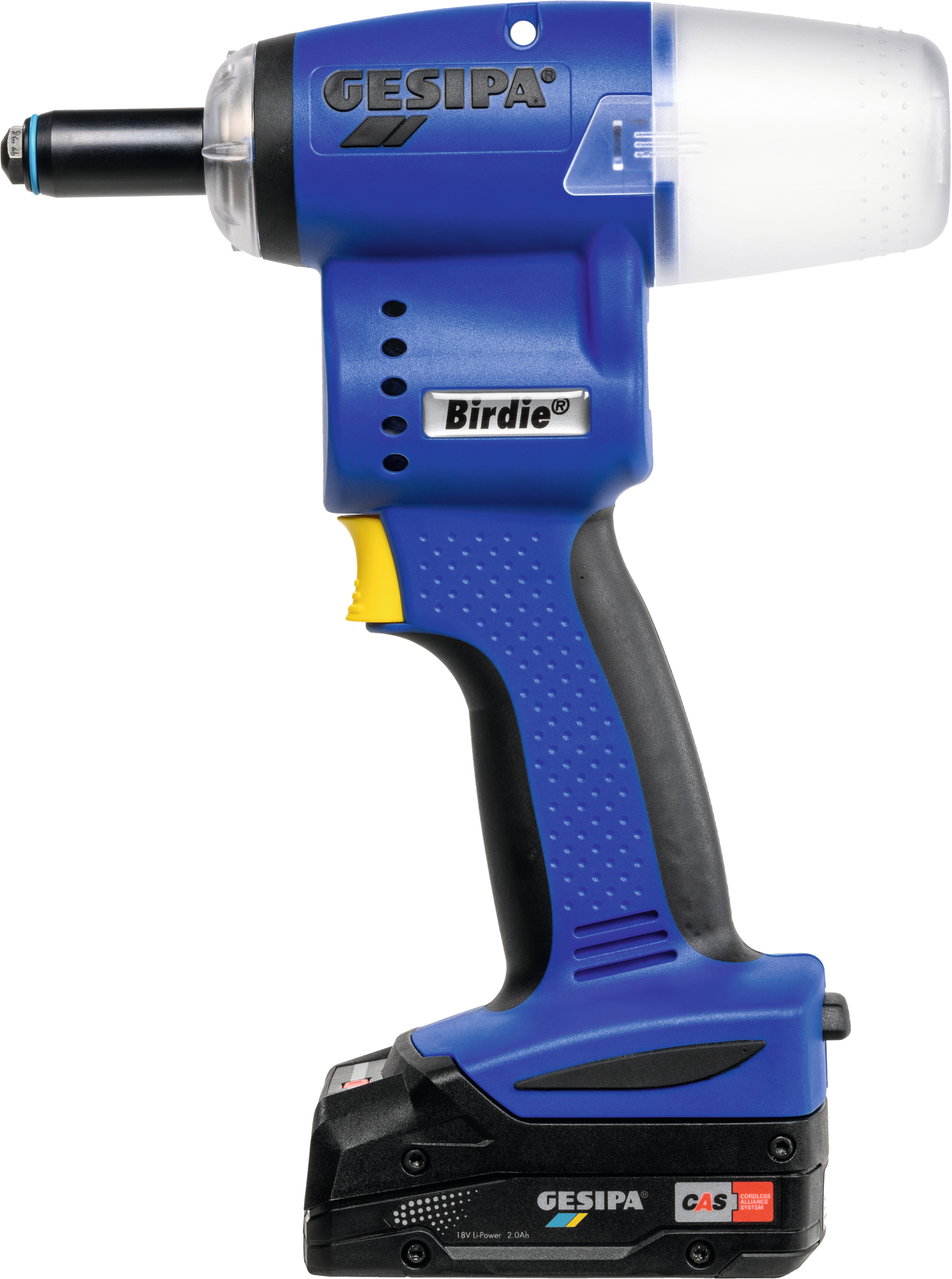 Akku-Blindnietgerät Birdie® inkl. 2 Akkus und Ladegerät Akku-Blindnietgerät Birdie® inkl. 2 Akkus und Ladegerät