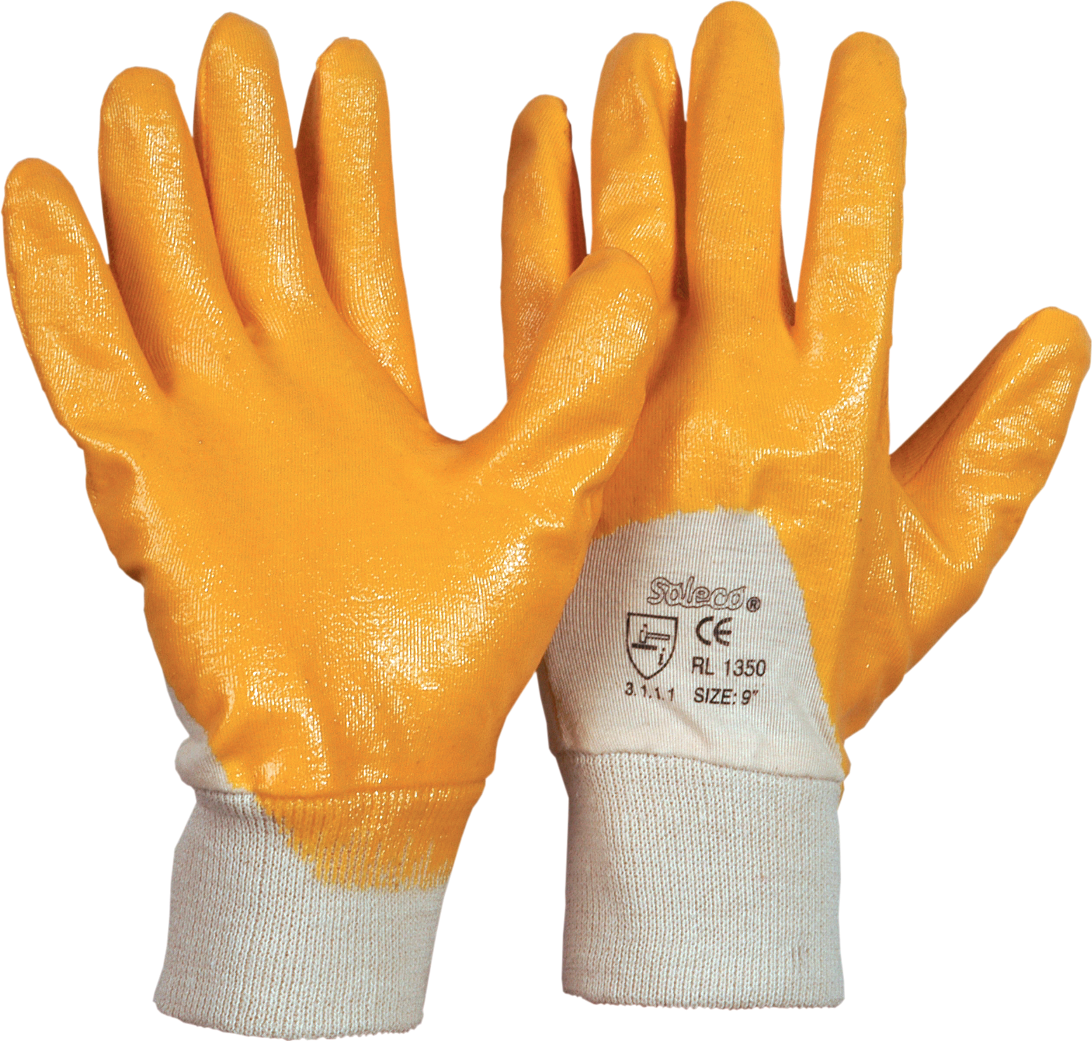Handschuh Nitril "Der Einfache" gelb Gr.9