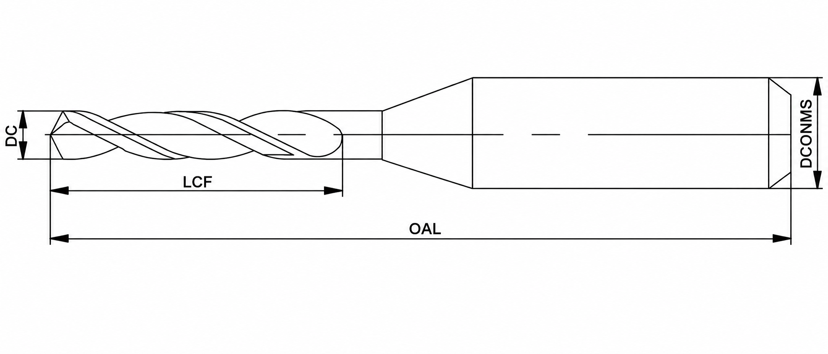 Eyltool Premium Micro-VHM Spiralbohrer Eyl-Nano Typ NH 130° Werksnorm Ø2,5 mm