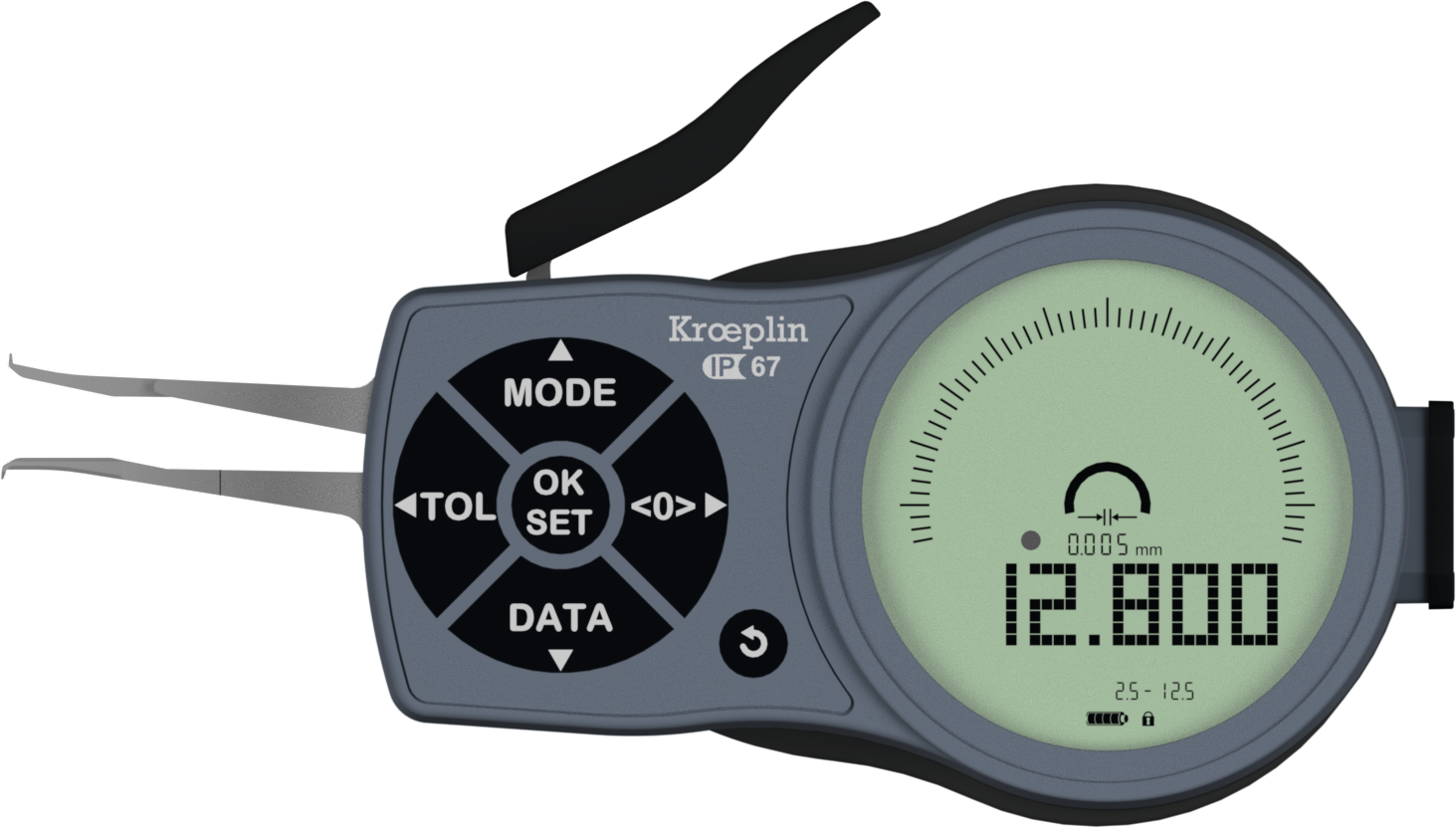 Schnelltaster Digital für Innenmessung mit Zertifikat Abl. 0,005mm MB2,5-12,5mm