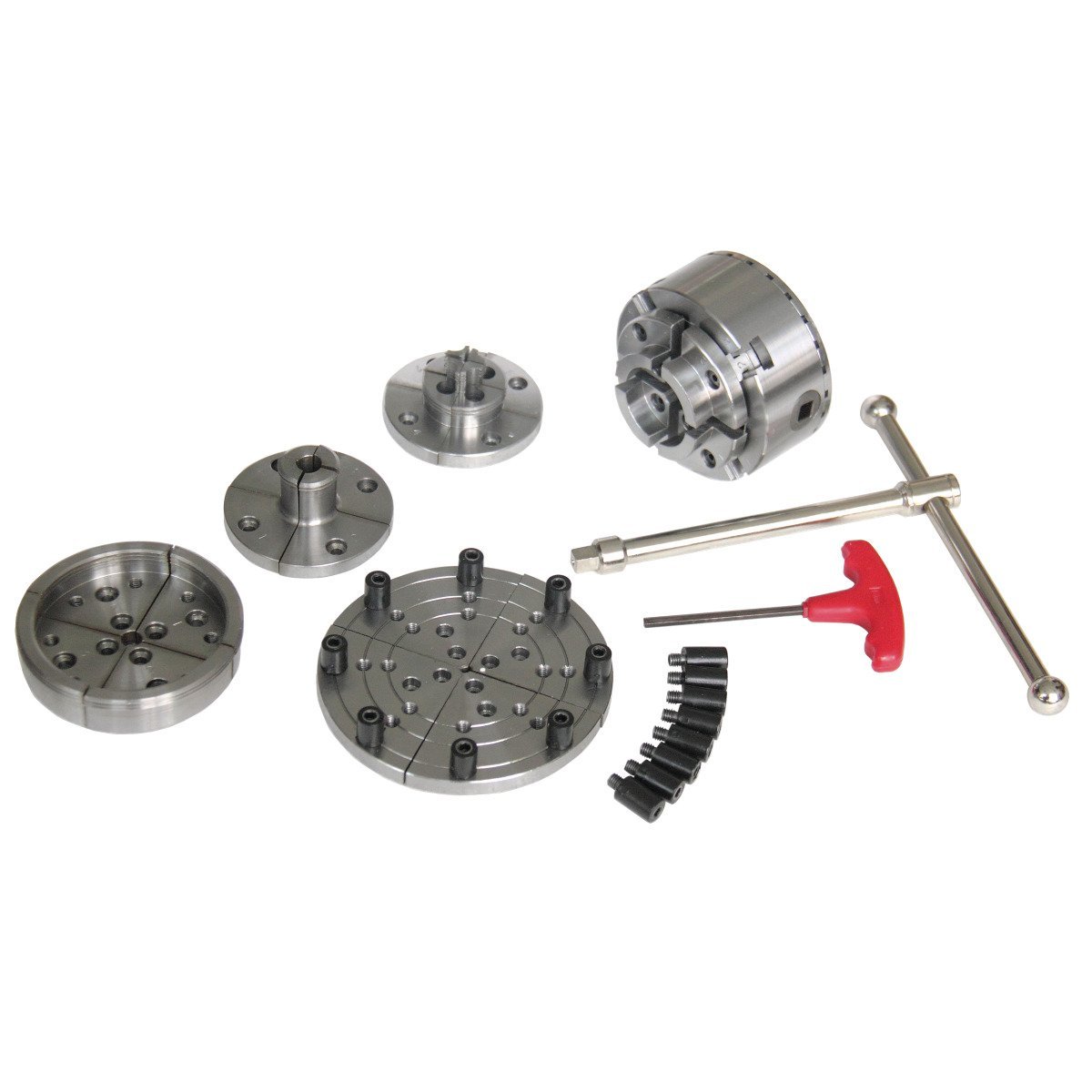 Vier-Backenfutter  Holzstar Ø 95 mm Premium-Set