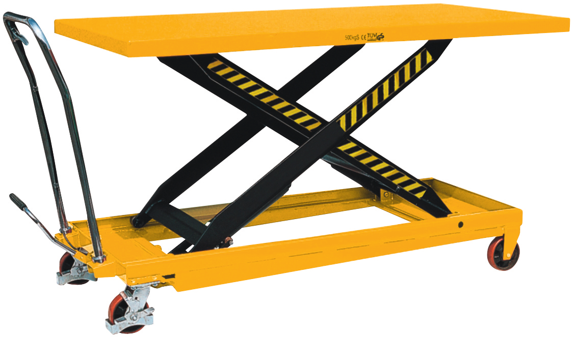 Hubtischwagen 1600x810mm Hub 286-915mm 500kg