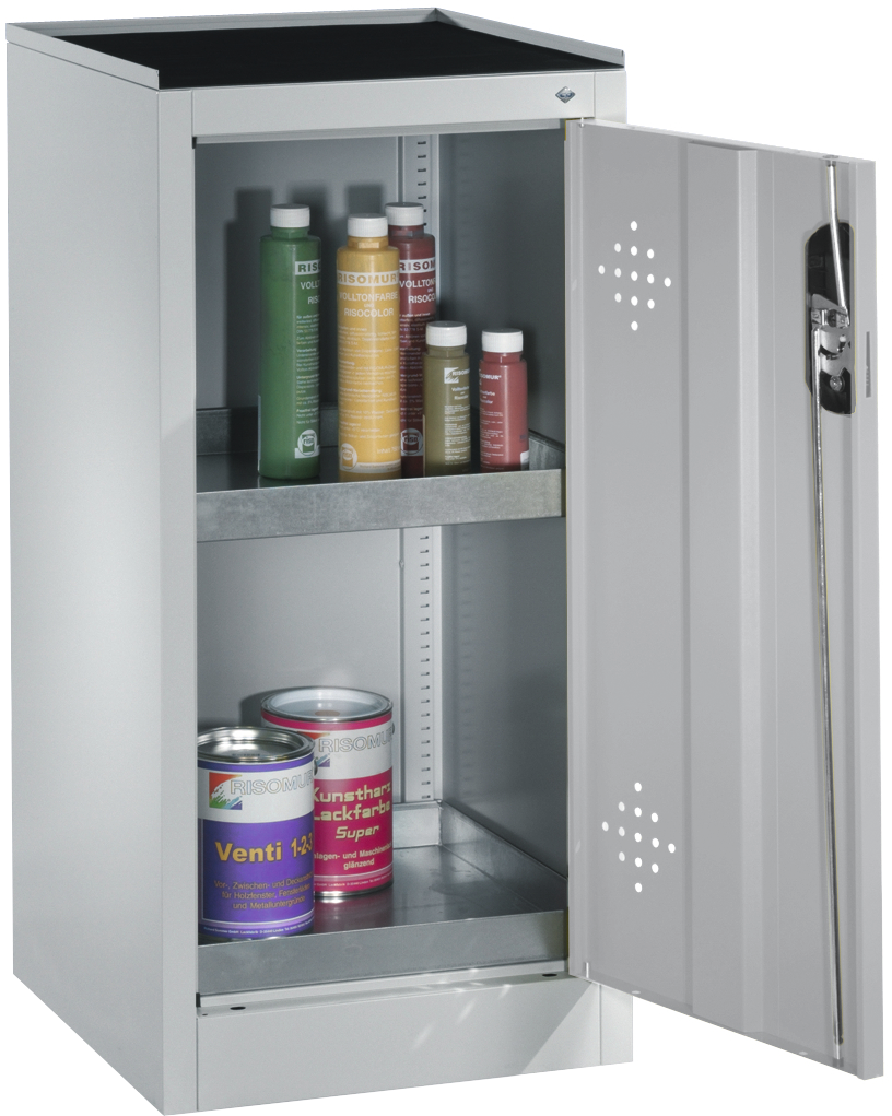 Umweltbeistellschrank B500 x H1020 x T500mm mit Bodenwanne 10l