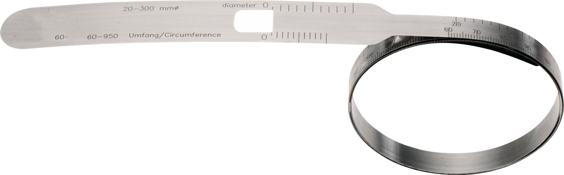 Bandmaß Umfang/Durchmesser U60-950mm D20-300mm Abl. 0,1mm WN