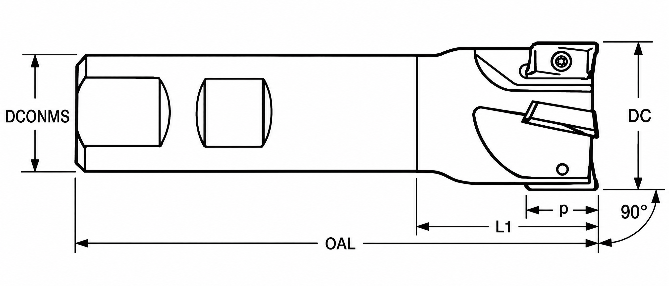 Eyltool Premium Schaft-Eckfräser Soft ECO Z2 für AP.. 1003 Ø 16 mm L 85 mm