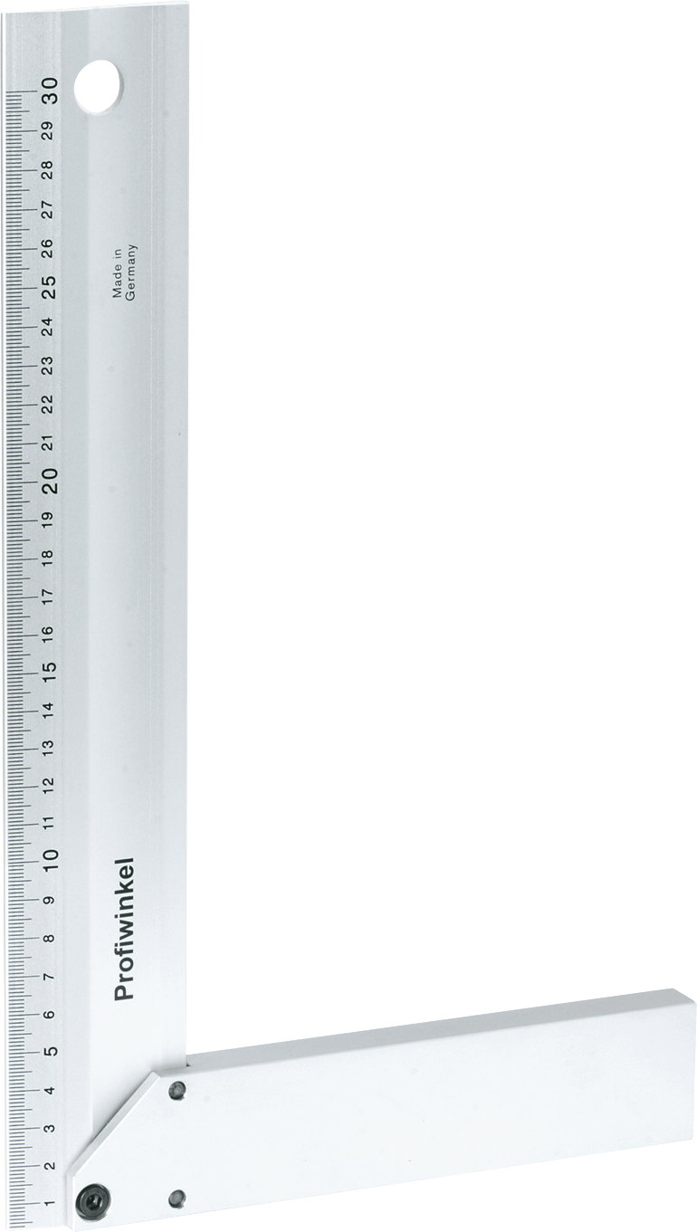 Zimmermannswinkel Q50x5/40x14mm 90° Werksnorm Aluminium eloxiert L400mm