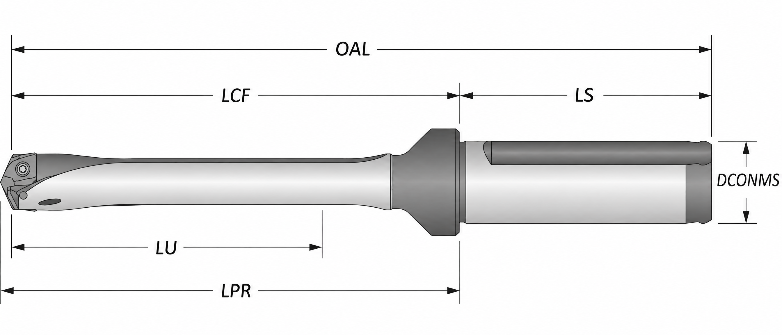 Allied Maxcut GEN3SYS XT Pro Bohrhalter 3xD Ø 11–11,99 mm IK DIN-6535 HB