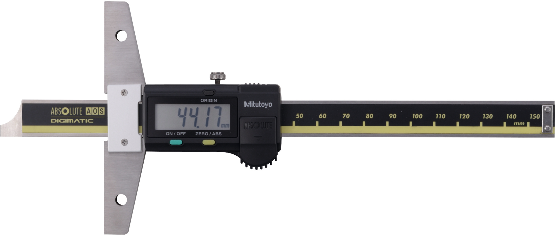 Tiefenmessschieber Digital ABSOLUTE Digimatic mit gerader Messstange Abl. 0,01mm DIN 862C mit DA MB150mm