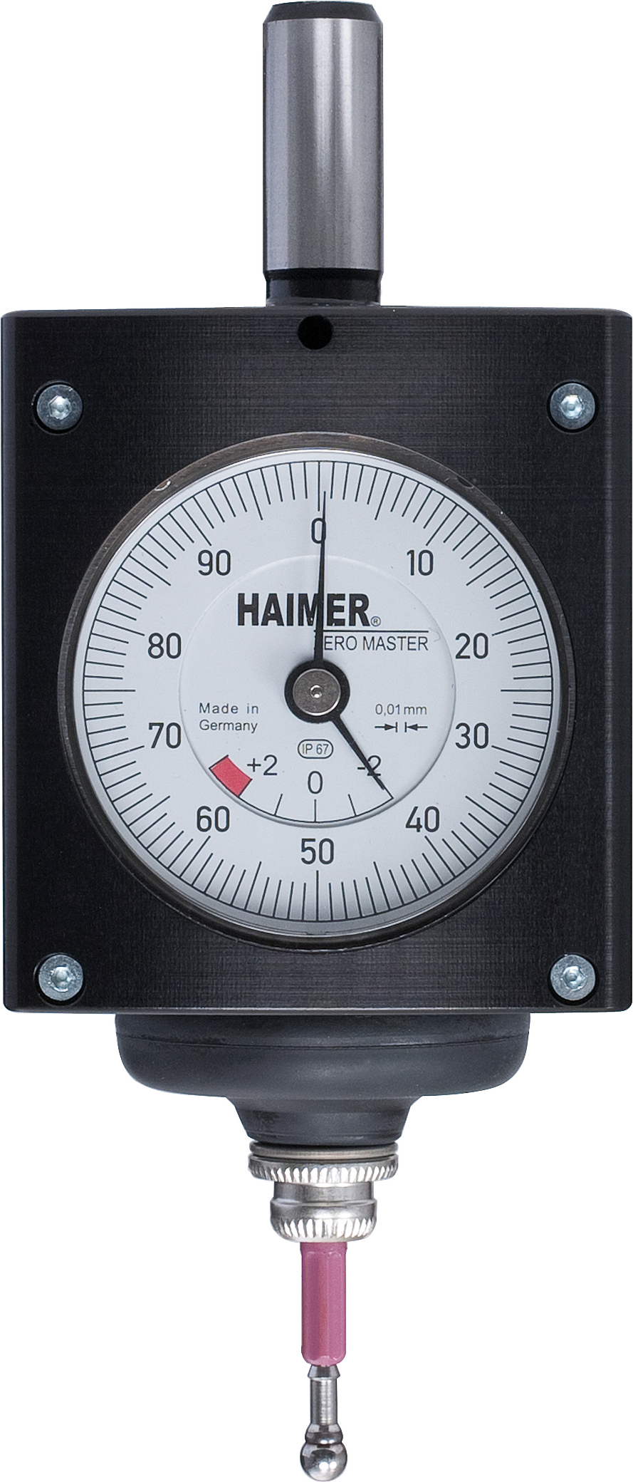 3D-Taster Zero-Master IP 67 NL96mm Schaft10mm Abl.0,01mm 49x49x40mm mit kurzem Taster