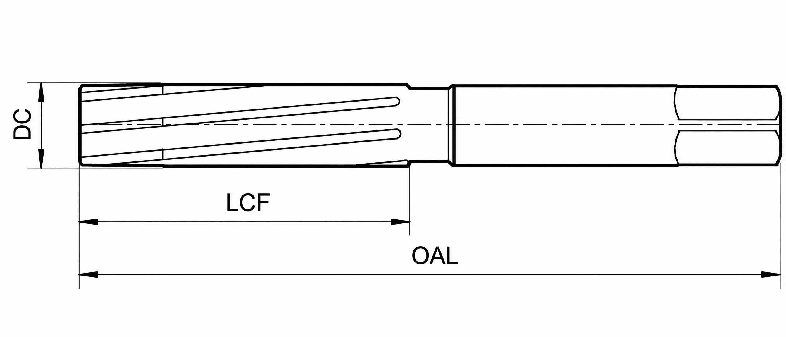 Eyltool Premium Handreibahle HSS spiralgenutet H7 DIN 206-B Ø5 mm
