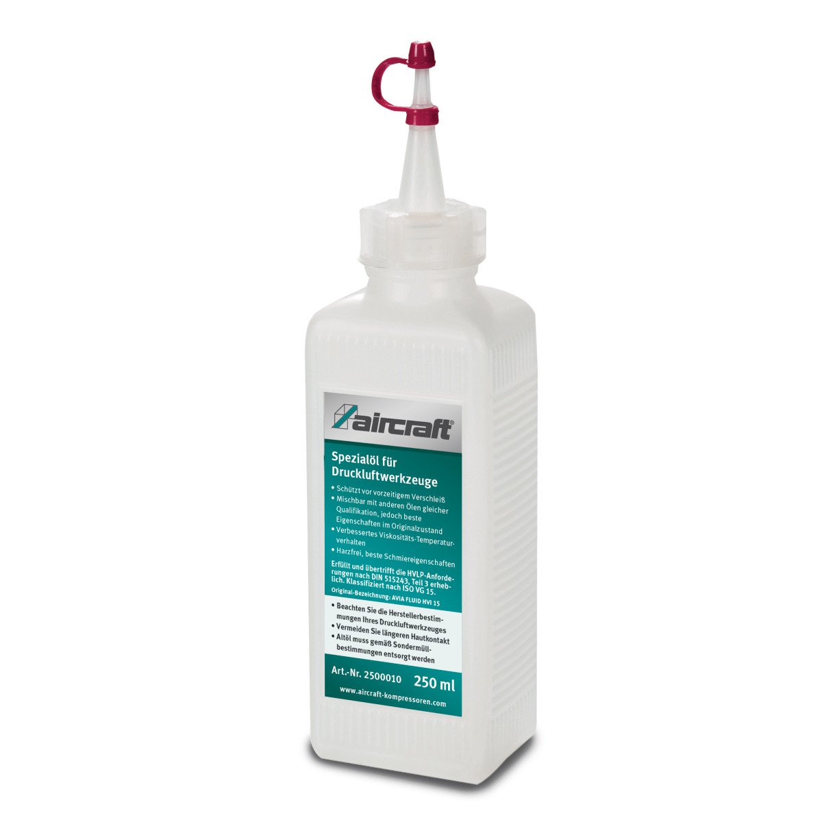 Spezialöl Aircraft für Druckluftwerkzeuge, 0,25 l Flasche