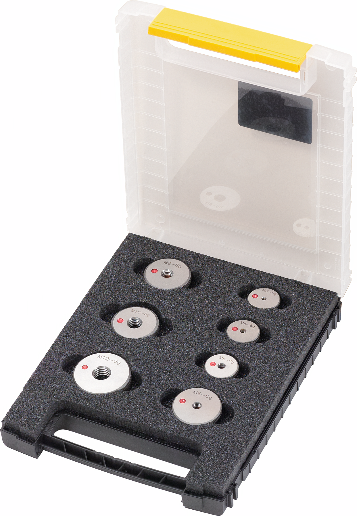 Ausschusslehrring Gewinde M 6g Sortiment 7-tlg. M3-M12 DIN13 Ausschusslehrring Gewinde M 6g Sortiment 7-tlg. M3-M12 DIN13