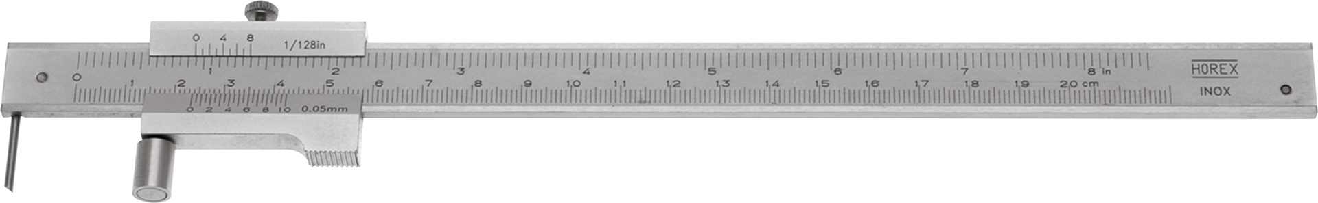 Anreißmessschieber Rolle D7,5mm MB0-200mm Abl. 0,05mm Spezialstahl