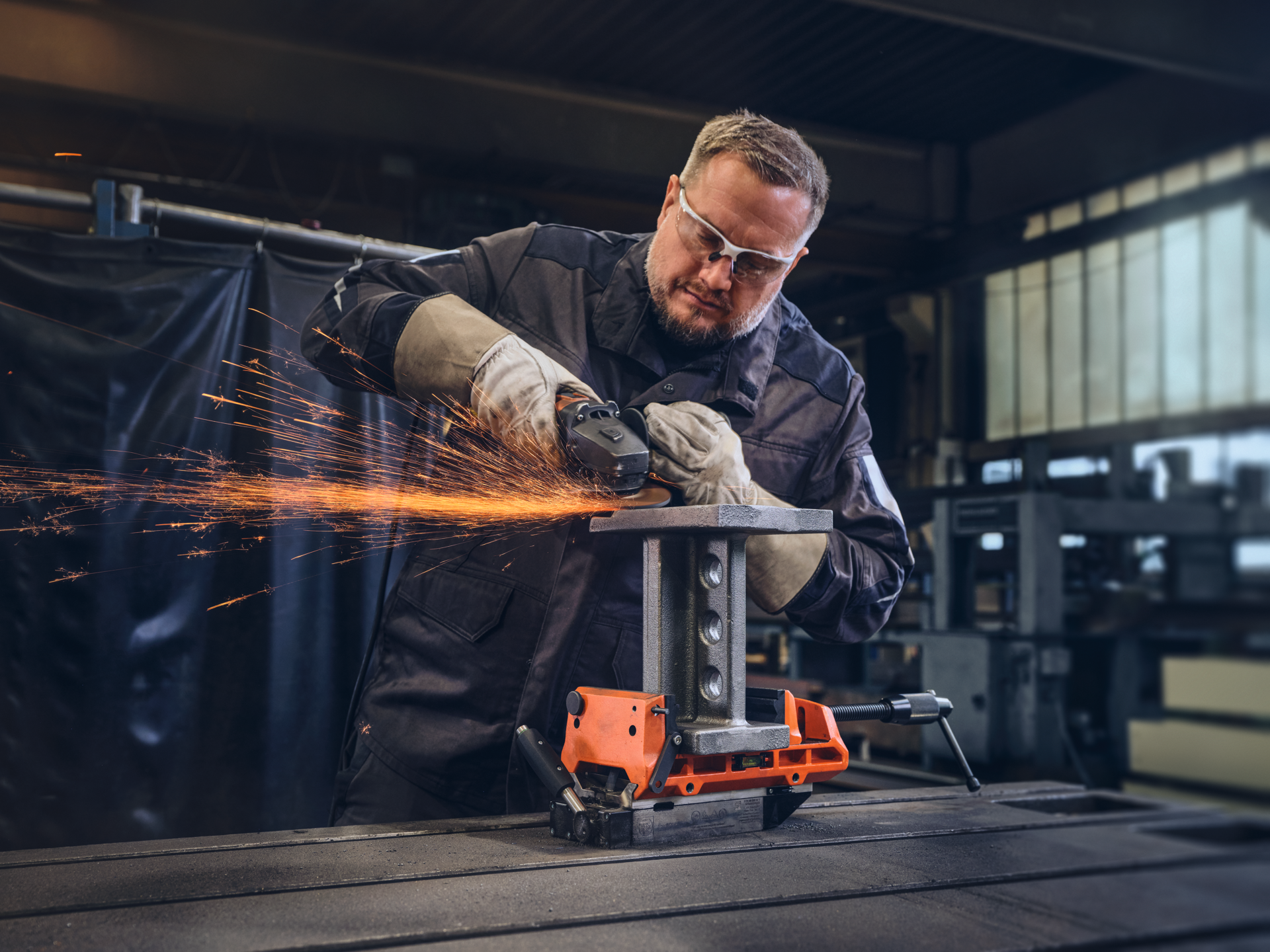 Fein Schraubstock VersaMAG L mit Permanentmagnet