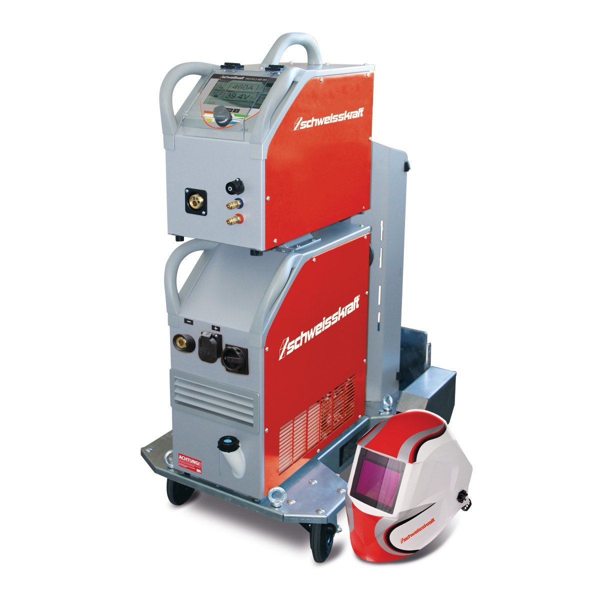 MIG/MAG-Impulsschweißgerät Schweisskraft PRO-PULS 400 WS (FW Profi, BF oben) Set