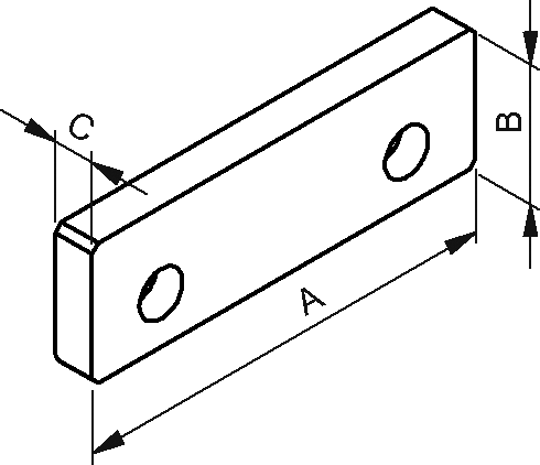 Spannbacke glatt Backenbreite 90mm für alle Hochdruckspanner